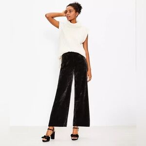 LOFT Black Wide-Leg Pants